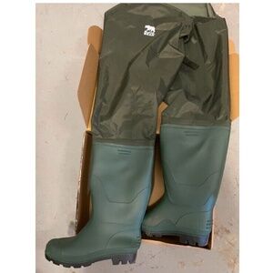 Black Bear Mens Bootfoot Hip Wader Green - Size 11